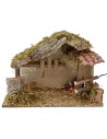 Hut for presepe with fire cm 35x15x23, 5 h
