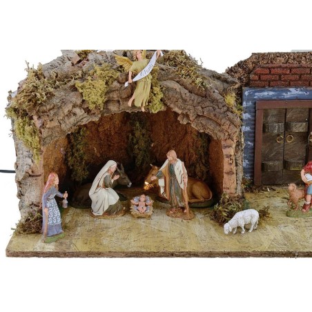 Grotto with illuminated door cm 12 49x25x20 h complete with