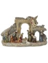 Tempio con Natività cm 29X6,5X18 h Mondo Presepi