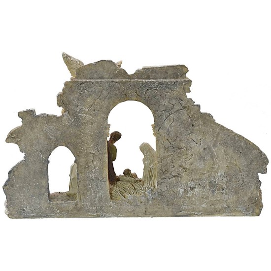 Templo con Natividad cm 29X6,5X18 h Mundo Pesebres