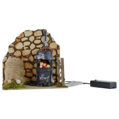 Ambientación para castañera con horno funcionando cm 2