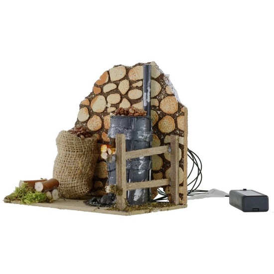 Setting for chestnuts with working oven 15x10x14.5 cm