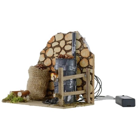 Setting for chestnuts with working oven 15x10x14.5 cm