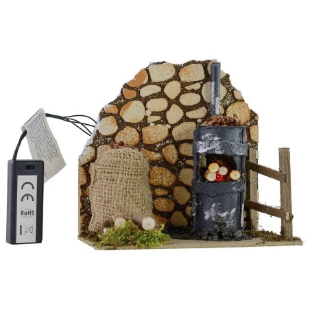 Setting for chestnuts with working oven 15x10x14.5 cm