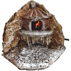 Angolo con forno con fuco cm 11,5x13x12 h. Mondo Presepi 2