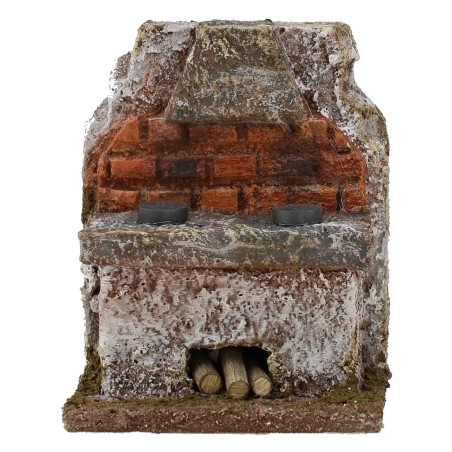 Cocina con campana para belén de 6x4x7,5 cm de altura para