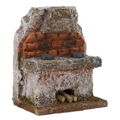 Cocina con campana para pesebre cm 6x4x7,5 h. para 2