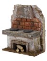 Cucina con cappa per presepe cm 10x5x11,5 h. per statue cm 10