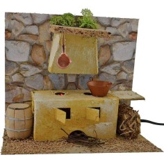 Kitchen with working oven cm 19x14x16 h.