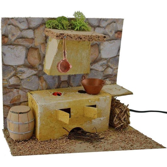 Kitchen with working oven cm 19x14x16 h.