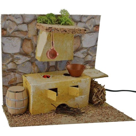 Kitchen with working oven cm 19x14x16 h.