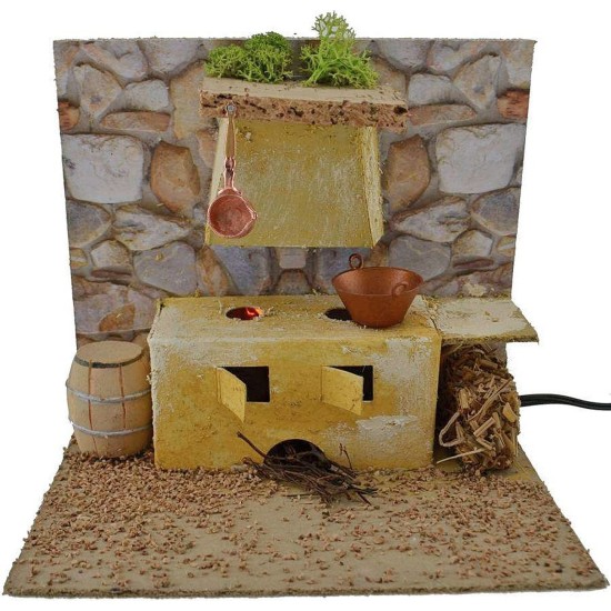 Kitchen with working oven cm 19x14x16 h.