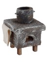 Forno a legna con pentola per cucina cm 6x6x8,5 h per statue di