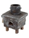 Forno a legna con pentola per Presepe cm 6x6x8,5 h per statue
