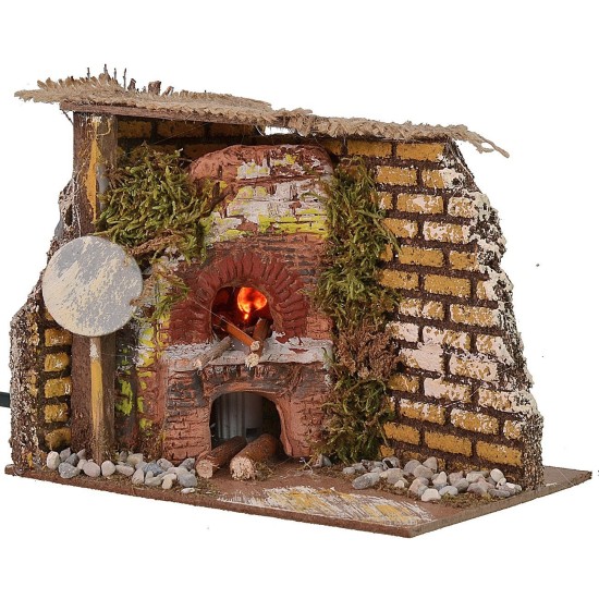 Horno de esquina efecto fuego cm 15x10x12 h horno, efecto