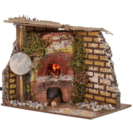 Fire effect corner oven cm 15x10x12 h