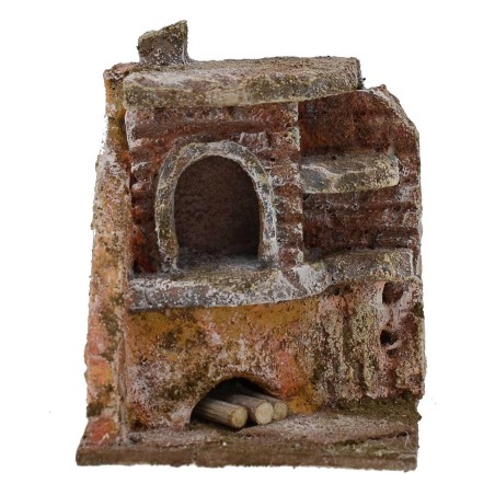 Horno angular para belén de 7x6x8,5 cm de alto para figuras de