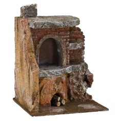 Angular oven for presepe cm 11,5x10x15 h. for statues 10 cm