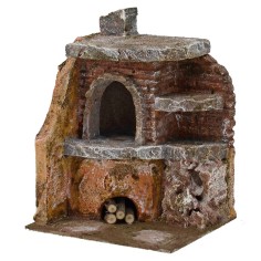 Forno angolare per presepe cm 11,5x10x15 h. per statue 10 cm 2