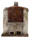 Horno con chimenea central para belén de 13x6x14 cm de altura