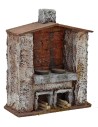 Horno con chimenea central para belén de 14x6,5x17,5 cm de
