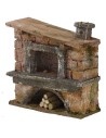 Oven with side chimney for presepe cm 12x5x12 h. 