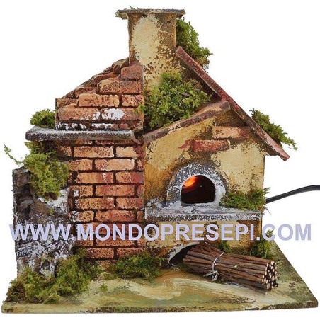 Forno funzionante cm 20x12,5x18,5 h. Mondo Presepi