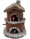 Horno de resina funcional para belén de 11,5x11x15,5 cm h.