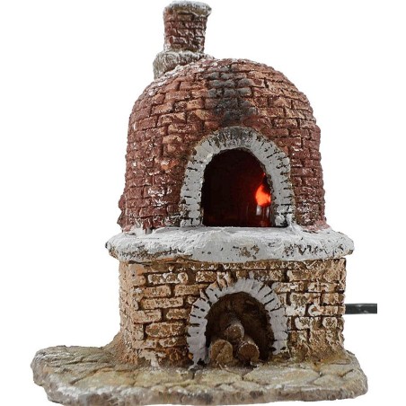 Horno de resina para belén funcional de 13x11x15 cm h.