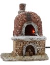 Horno de resina para belén funcional de 13x11x15 cm h.