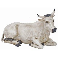 Bue corico bianco per statue 30 cm Pigini Mondo Presepi