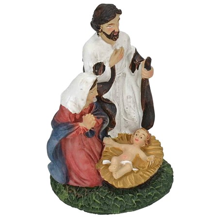 Natività in resina cm 4,2x4,2x6,7 h