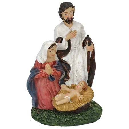 Natività in resina cm 4,2x4,2x6,7 h Mondo Presepi