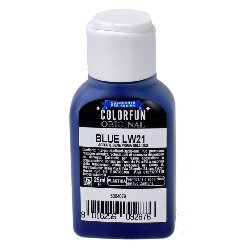 Colorante 25 ml per resina effetto acqua nei colori: Mondo