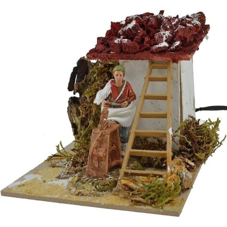 Arrotino in movimento serie Landi 10 cm Mondo Presepi