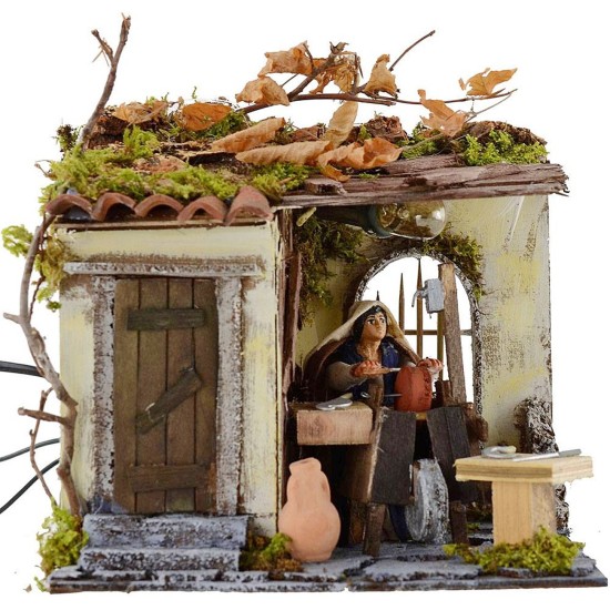 Palestinian knife grinder in movement 10 cm with light cm