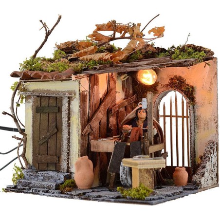 Palestinian knife grinder in movement 10 cm with light cm