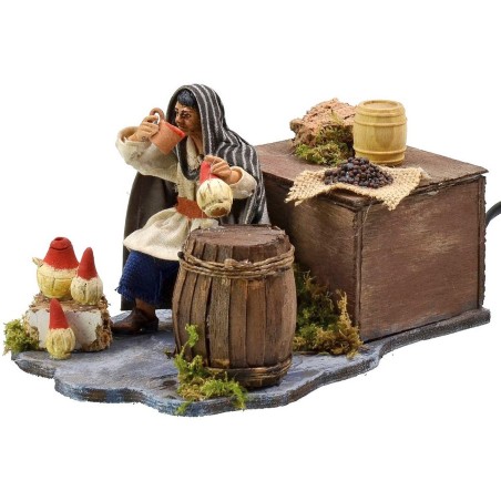 Oriental drinker seated in motion series 12 cm