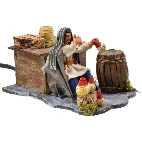 Oriental drinker seated in motion series 12 cm