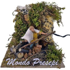 Woodcutter Landi 10 cm in movement