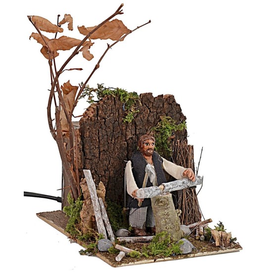 Lumberjack in motion h 8 cm