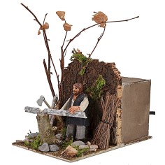 Lumberjack in motion h 8 cm 2