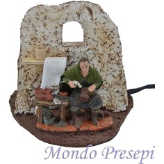 Calzolaio cm 8 Oliver in movimento Mondo Presepi