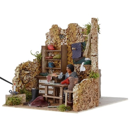 Calzolaio in movimento 10 cm Mondo Presepi