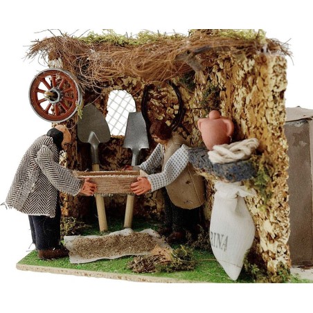 Cerniators 10 cm with sieve in motion 20x18x15 cm h.