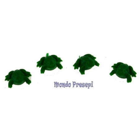 Coloca 4 ranas de PVC Mondo Presepi