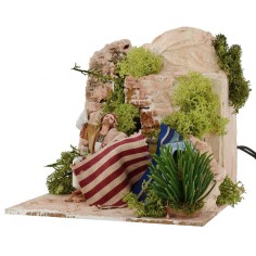 Comerciante Landi con alfombra en movimiento 10 cm Mundo Pesebres 2