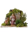 Campesina Landi con gallinas en movimiento 10 cm Mundo Pesebres