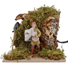 Contadino Landi che semina in movimento 10 cm Mondo Presepi