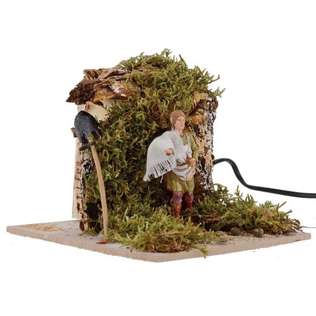 Campesino Landi que siembra en movimiento 10 cm Mundo Belenes